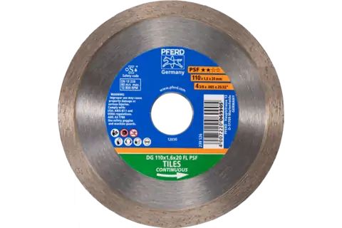 Pferd Diamond Cut-Off Wheels For The Construction Industry, Type With Continuous Rim Psf, Stahl