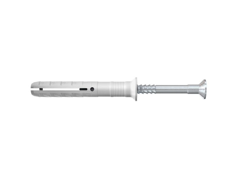 Fischer 048790 Dyvel Til Sømskrue N 6 X 80 Z Gp Plast-Dyvel Til Sømskrue 6 Mm 100 Stk.