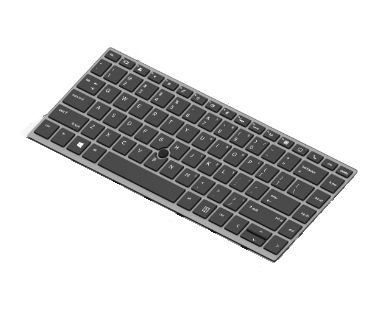 Hp Keyboard Danish - Tastatur, Tastatur, Dänisch, Tastatur Mit Hintergrundbeleuchtung, Hp, Elitebook 745 G5