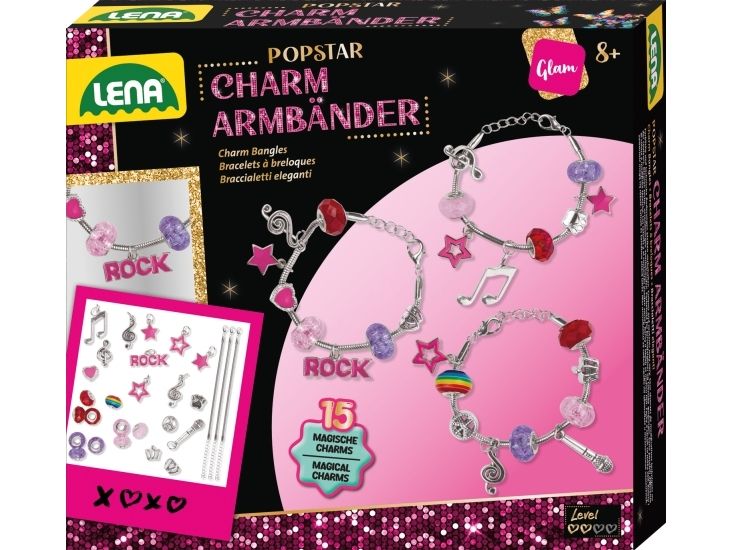 Lena 42728, Armbänder-Bastelset Für Kinder, 8 Jahr(E), Mehrfarbig