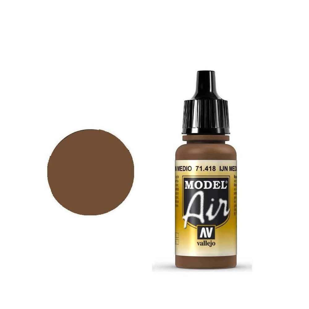 Vallejo 71.418, Brun, Akrylmaling, Væske, 17 ml, 1 stk |