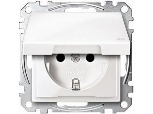 Merten Meg2314-0419, Cee 7/3, Cee 7/4, Weiß, Thermoplast, 250 V, 16 A