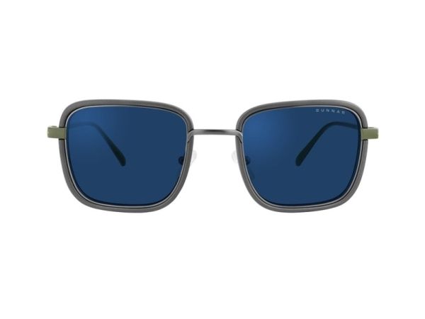 Gunnar Optiks FAL-05511, Mænd, Firkant, Klassisk, Grøn, Grå, Nylon, Rustfrit stål, Blå