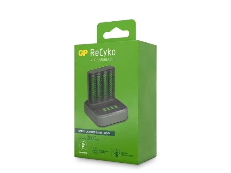Gp Batteries Recyko M451, Nickel-Metallhydrid (Nimh), Aa, Aaa, 4 Stück(E), Akkus/Batterien Enthalten