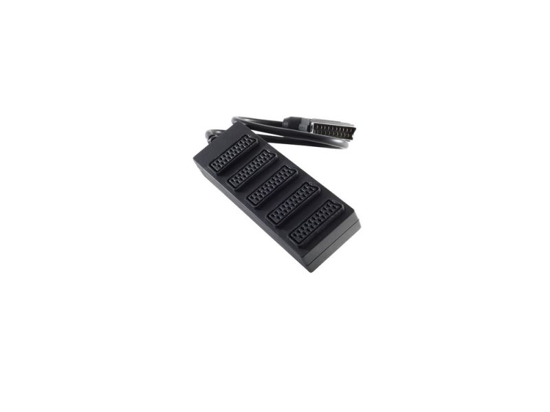 Shiverpeaks Bs94060, 0,5 M, Scart (21-Pin), 5 X Scart (21-Pin), Stecker, Buchse, Schwarz