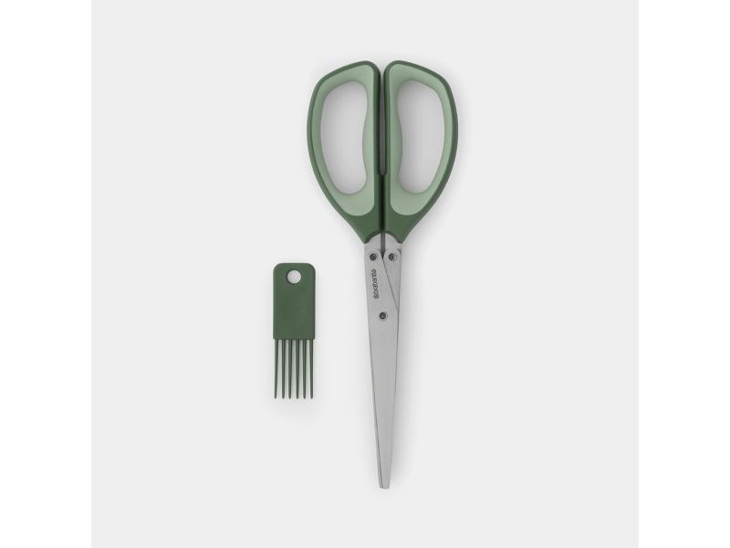 Brabantia Grün Tasty + Kräuterschere Und Reinigungswerkzeug, Farbe Tanne Green - Image 4