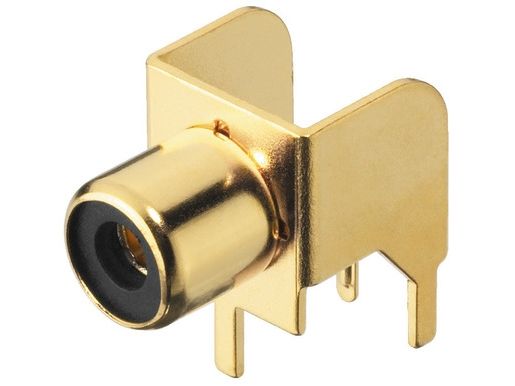 Monacor T-709G, RCA, guld, guld, guld, 7,5 mm