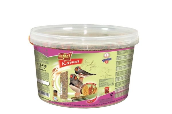 Vitapol Korma, Frø, 2,4 kg, Vitamin A, Vitamin B12, vitamin B6, vitamin E