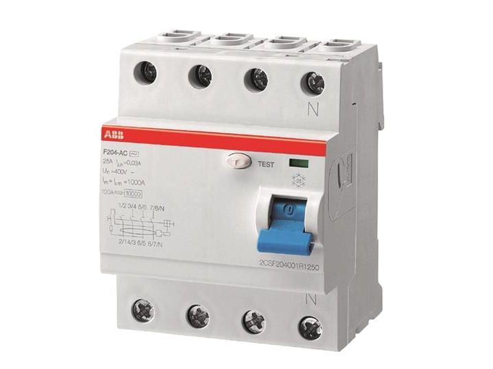 Abb 2Csf204101r2400. Afbrydertype: Fejlstrømsafbryder, Produktfarve: Flerfarvet, Materiale: Metal, Plast, Vægt: 360 G (2Csf204101r2400)