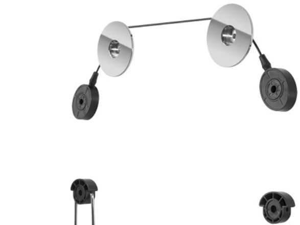 Goobay TV EasyMount L, 81,3 cm (32), 139,7 cm (55), 50 kg, 400 x 400 mm, 400 x 400 mm, Sort, Sølv
