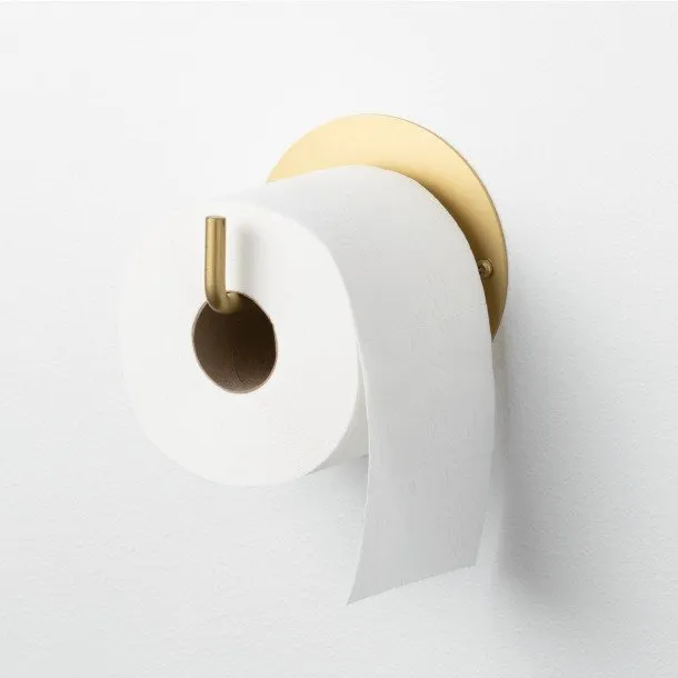Toilet paper holder, brass look Toiletrulleholder, messinglook til badeværelset - NAGA | VVS Artiklar - Badrum - Badrum tillbehör | GameStuff