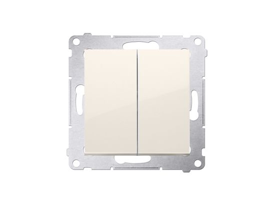 Kontakt-Simon DW5.01/41, Plast, Hvid, IP20, IP44, 250 V, 10 A, 75 mm