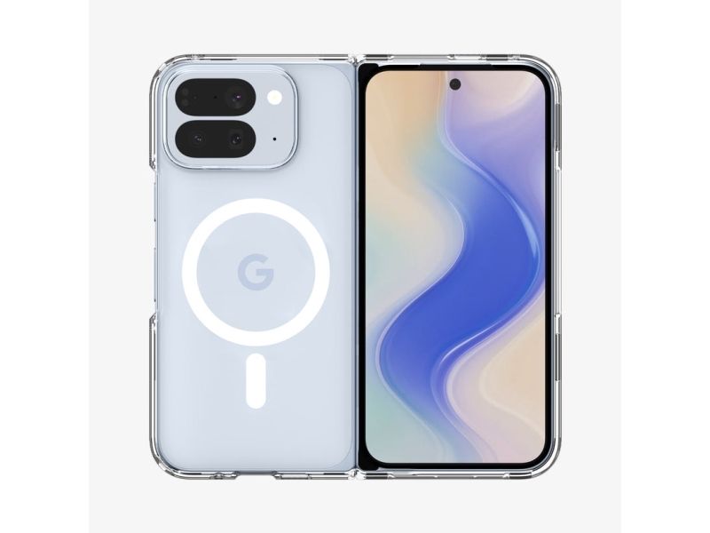 Spigen Acs09742, Cover, Google, Pixel 10 Pro Fold, 20,3 Cm (8"), Transparent, Weiß