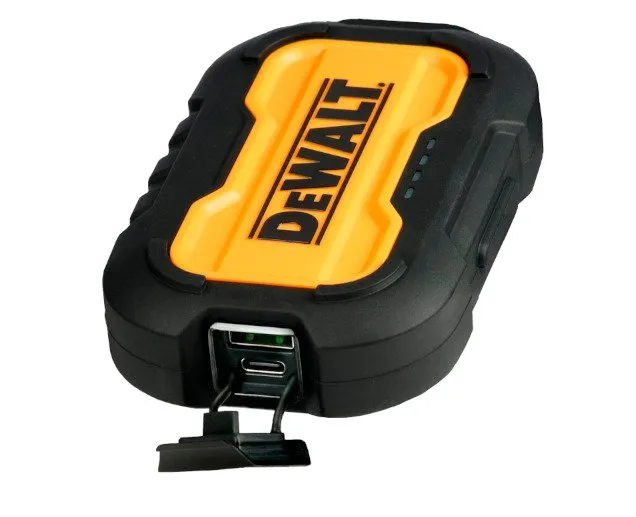 DeWalt Powerbank 10000mAh 2-port USB-A + USB-C, IP67 Inkl. 1,2m USB-C adapter kabel | Verktyg & Verkstad - För verkstaden - Övriga | GameStuff