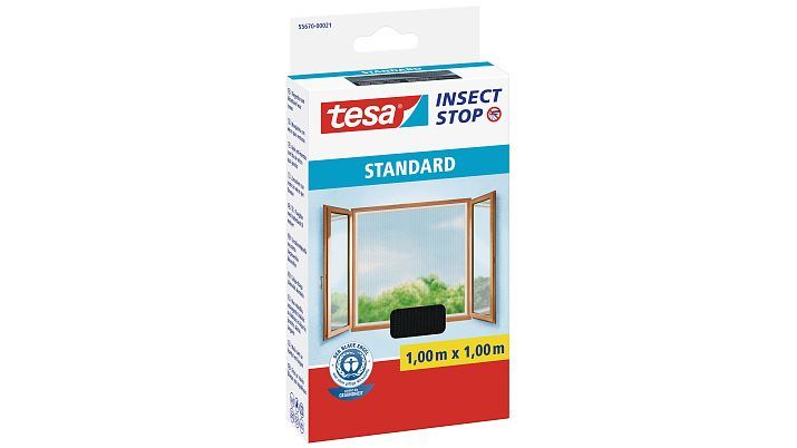 Insektnet tesa Insect Stop Standard med velcrobånd - 110 x 130 cm