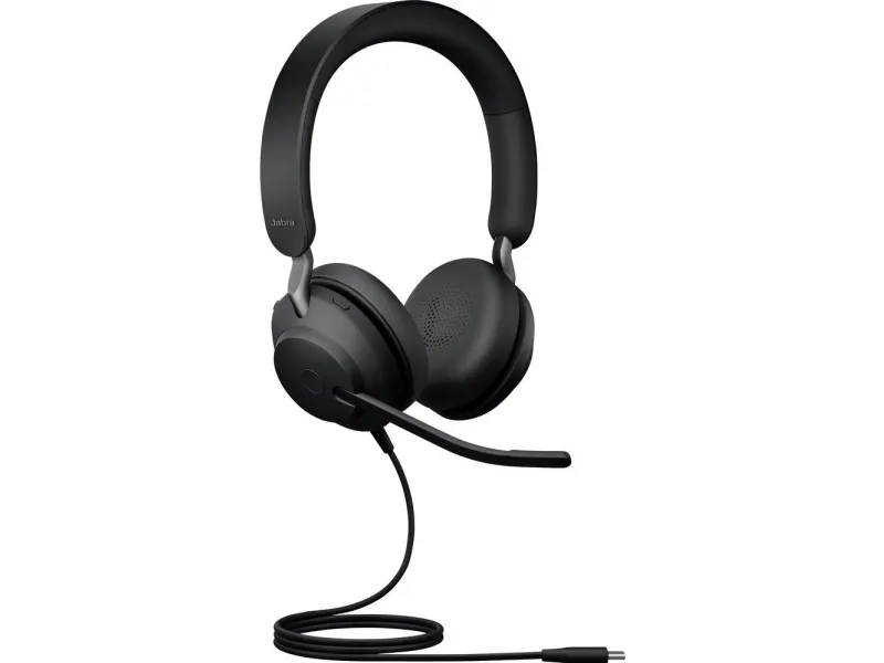 Jabra Evolve2 40 UC Stereo - Headset - på örat - kabelansluten - USB-C - ljudisolerande | TV, Ljud & Bild - Hörlurar & Mikrofoner | GameStuff