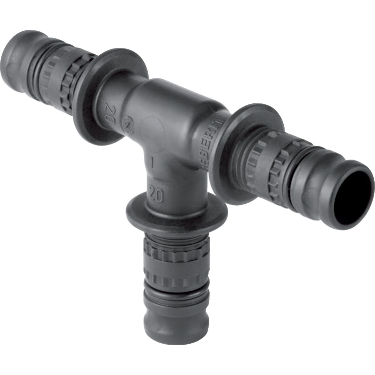 Geberit 623.310.00.5 T-stykke 26 mm Mepla lige PVDF