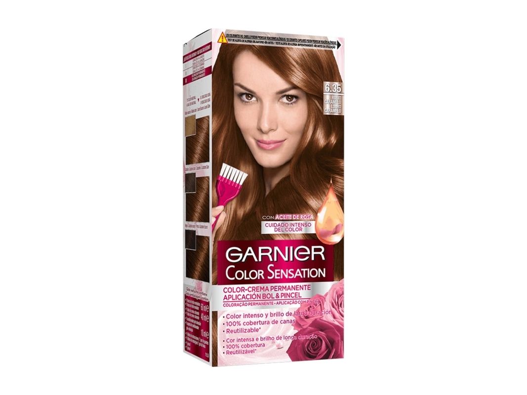 Garnier Color Sensation 3600541176744, Braun, Tinte Rubio Caramelo, Frauen, 1 Pk, 40 Ml, Dauerhaft, Glanz