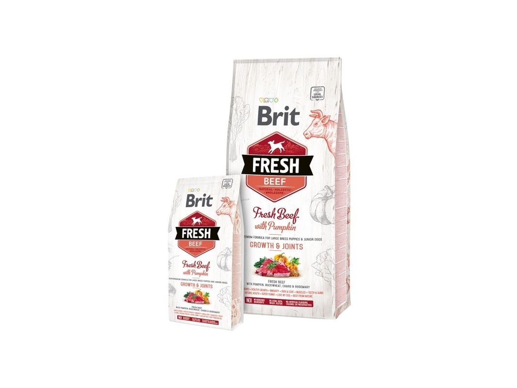 Brit Fresh Puppy Large Breed Growth & Joints, Beef, 12 kg | Sällskapsdjur - Hund - - Torrt hundmat | GameStuff