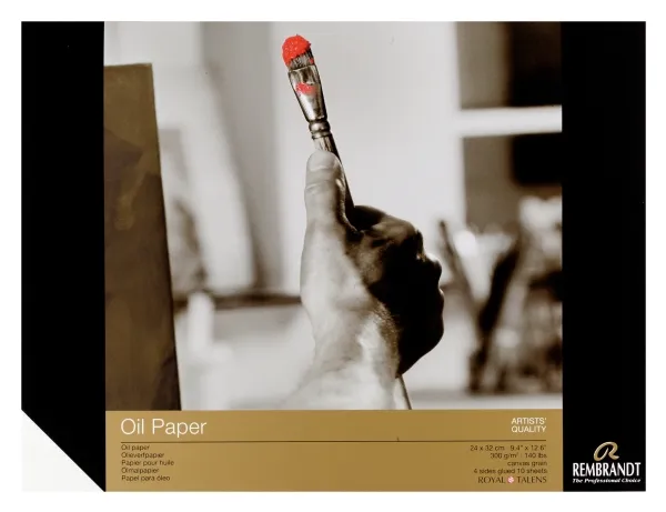 Rembrandt Oil colour paper 24 x 32 cm, 300 g, 10 sheets | Skola & Hobby - Konstmaterial - Papper | GameStuff