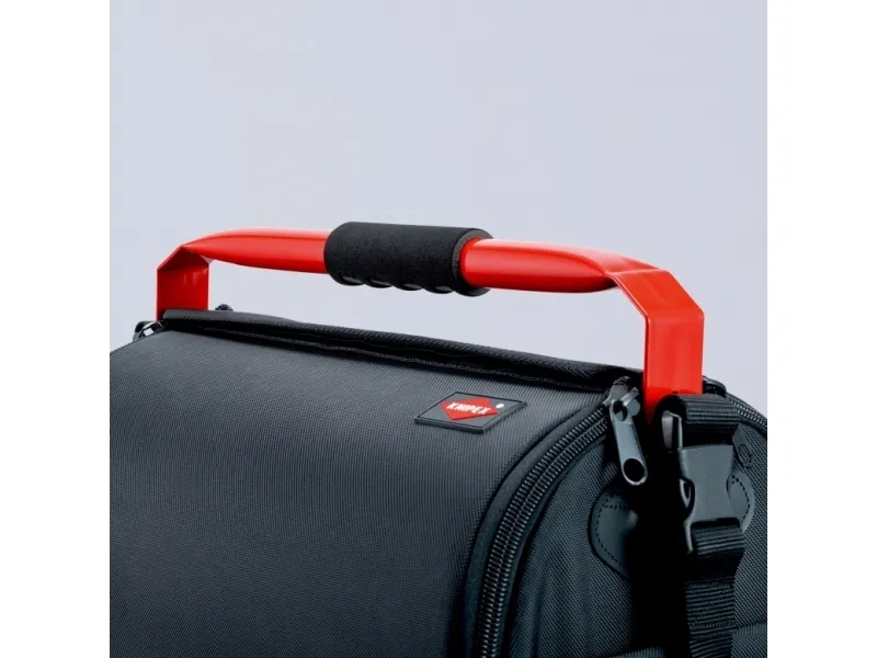 Knipex 00 21 08 LE, Svart, Röd, Polyester, 2 fickor, 450 x 310 x 300 mm, 480 mm, 380 mm