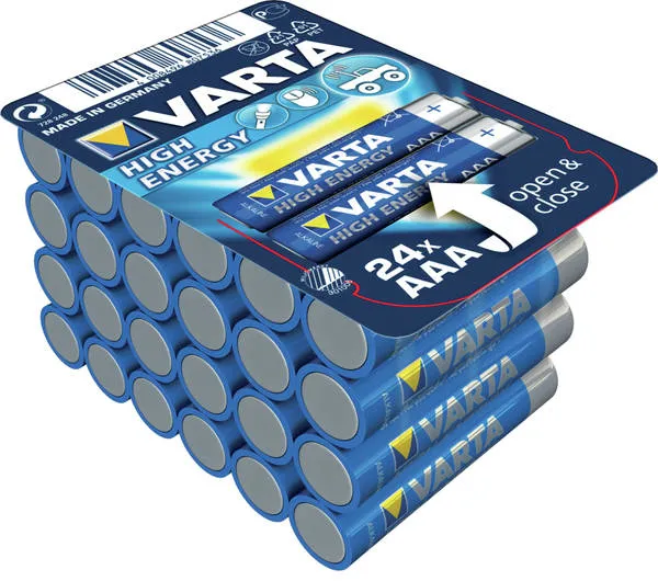 Varta Longlife, Engångsbatteri, AAA, Alkalisk, 1,5 V, 24 styck, 44,5 mm | EL Artiklar - Batteri - AAA-batterier | GameStuff