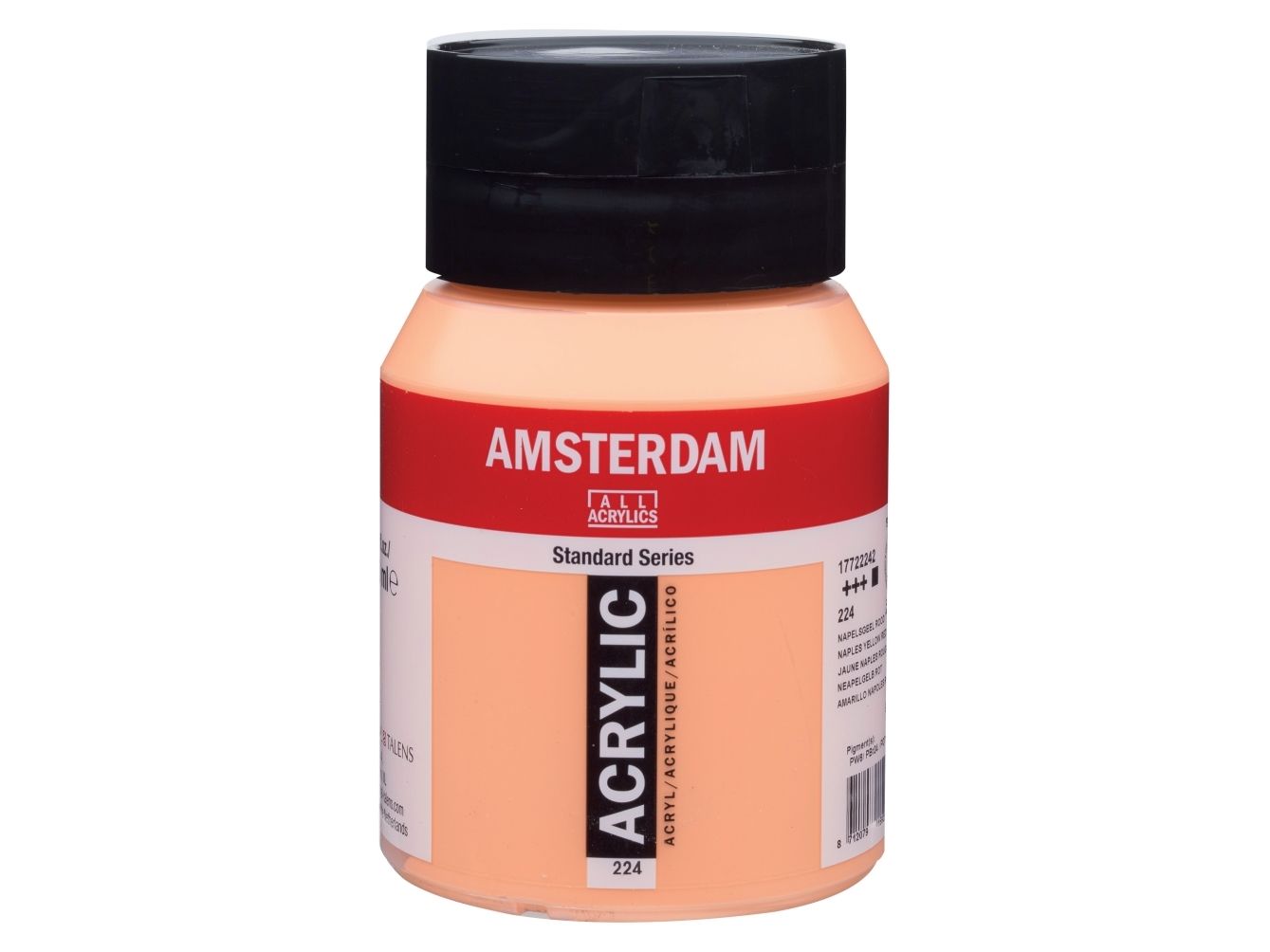 Amsterdam Standard Series akrylfärg i burk Naples Yellow Red 224 | Skola & Hobby - Konstmaterial - Akryl & Akvareller | GameStuff