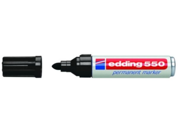 Edding 550, Schwarz, Schwarz, Weiß, 3 Mm, 4 Mm, 1 Stück(E), Sichtverpackung