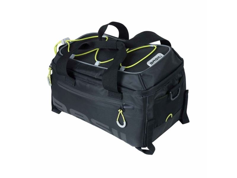 Basil Miles, Hinten, Fahrradtasche, Polyester, Schwarz, 7 L, 5 Kg