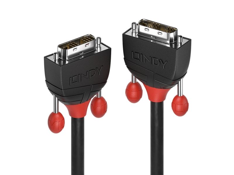 Lindy Black Line 36259 Dvi-D Til Dvi-D-Kabel 10 M Single Link, Sort