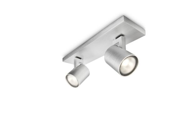 Philips Myliving Spot, Strahler Oberflächenbeleuchtung, Gu10, 2 Glühbirne(N), Led, 220-240 V, Aluminium