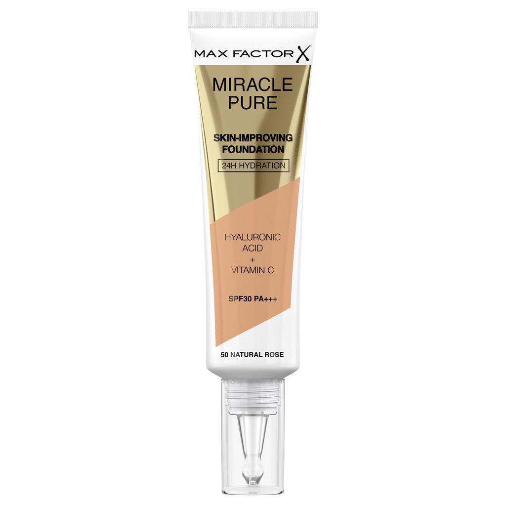 Max Factor Miracle Pure Skinimproving Foundation Spf30 30 Ml 50 Natural Rose