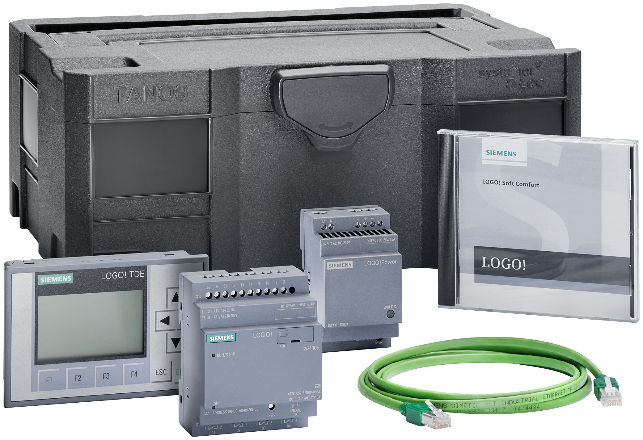 Siemens LOGO! TD Starter-Kit 12/24 V8.4, RoHS, 296 mm, 400 mm, 167 mm, 2,65 kg