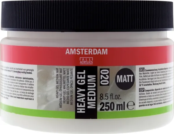 Amsterdam Heavy gel medium matt 020 jar | Skola & Hobby - Konstmaterial - Tillsatser | GameStuff