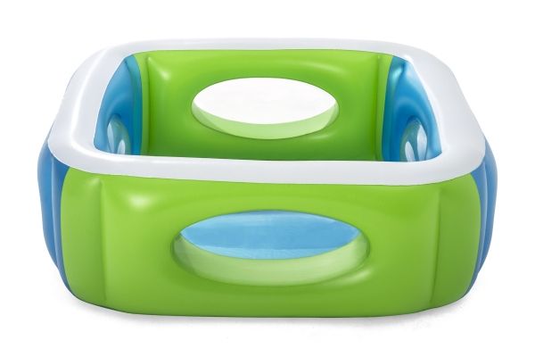 Bestway 51132, Oppustelig pool, 565 L, Firkant, 6 År, Vinyl, Flerfarvet