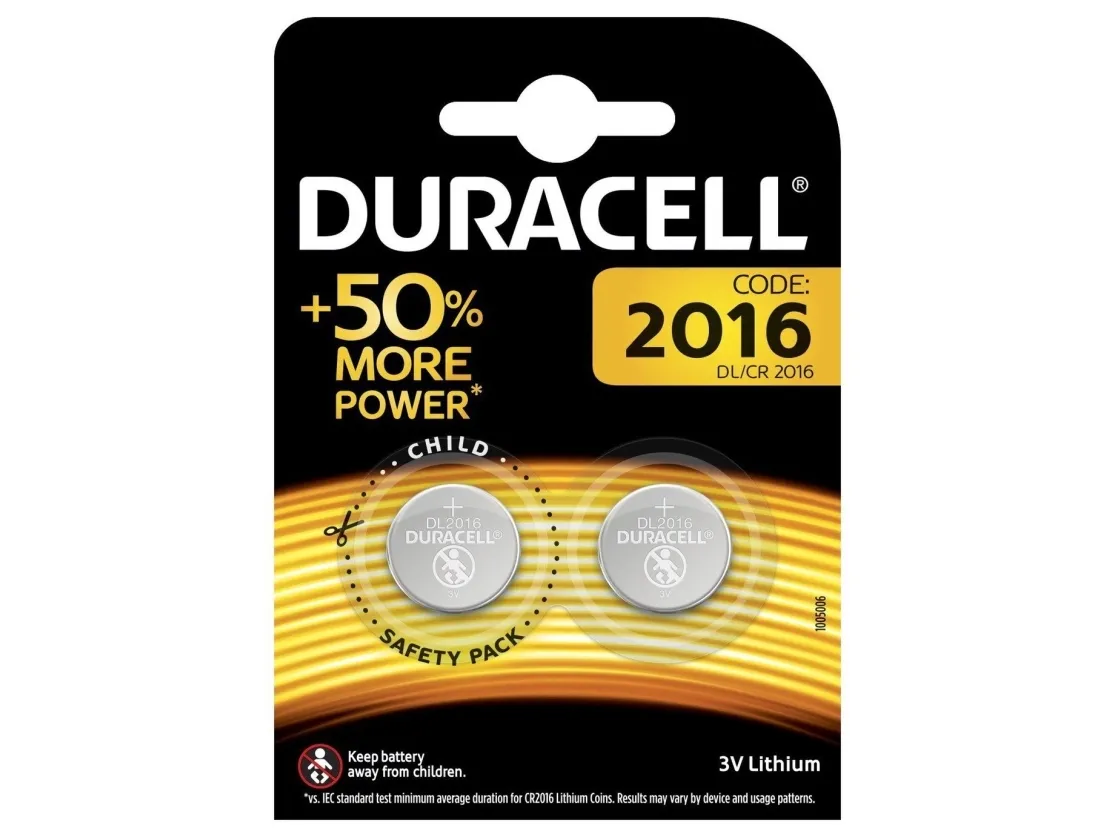 Duracell - Batteri 2 x CR2016 - Li - 90 mAh | EL Artiklar - Batteri - Knappcell batteri | GameStuff