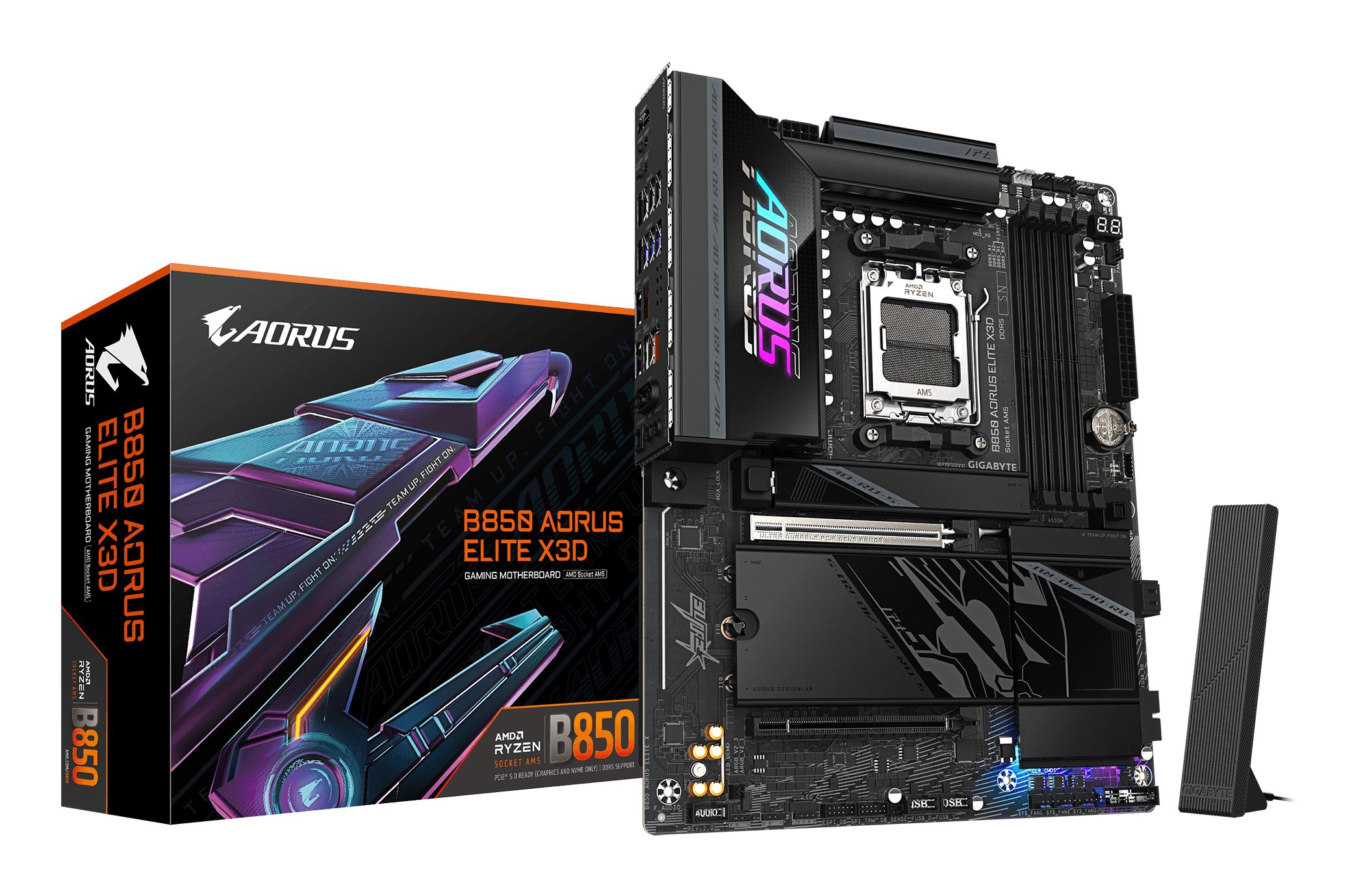 Gigabyte B850 Aorus Elite X3d, Amd, Sokkel Am5, Amd Ryzen 7000 Series, Amd Ryzen 8000 Series, Amd Ryzen 9000 Series, Sokkel Am5, Ddr5-Sdram, 256 Gb