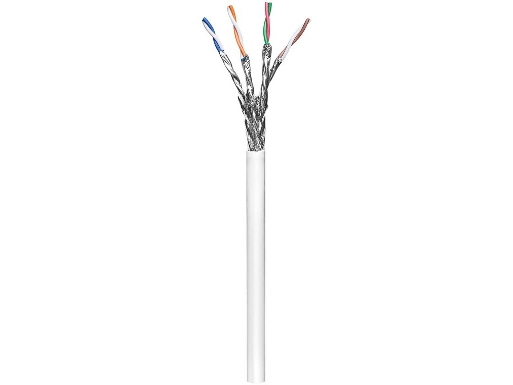 Wentronic Goobay - Bulkkabel - 305,0M - Sftp, Pimf - Cat 6 - Verseilt - Weiß (94218)