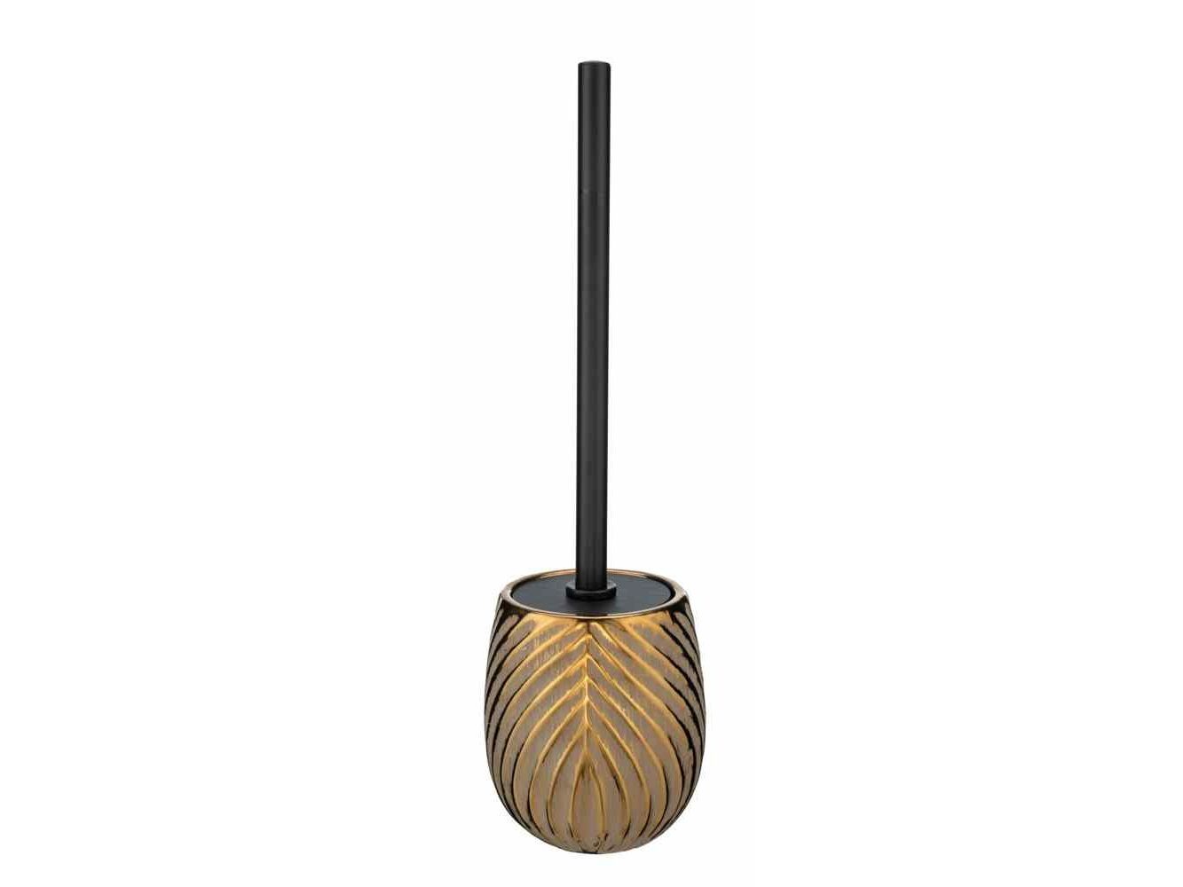 WENKO WC-Garnitur Idro, Toiletbørste, Guld, Keramisk, Plast, Moderne, 100 mm