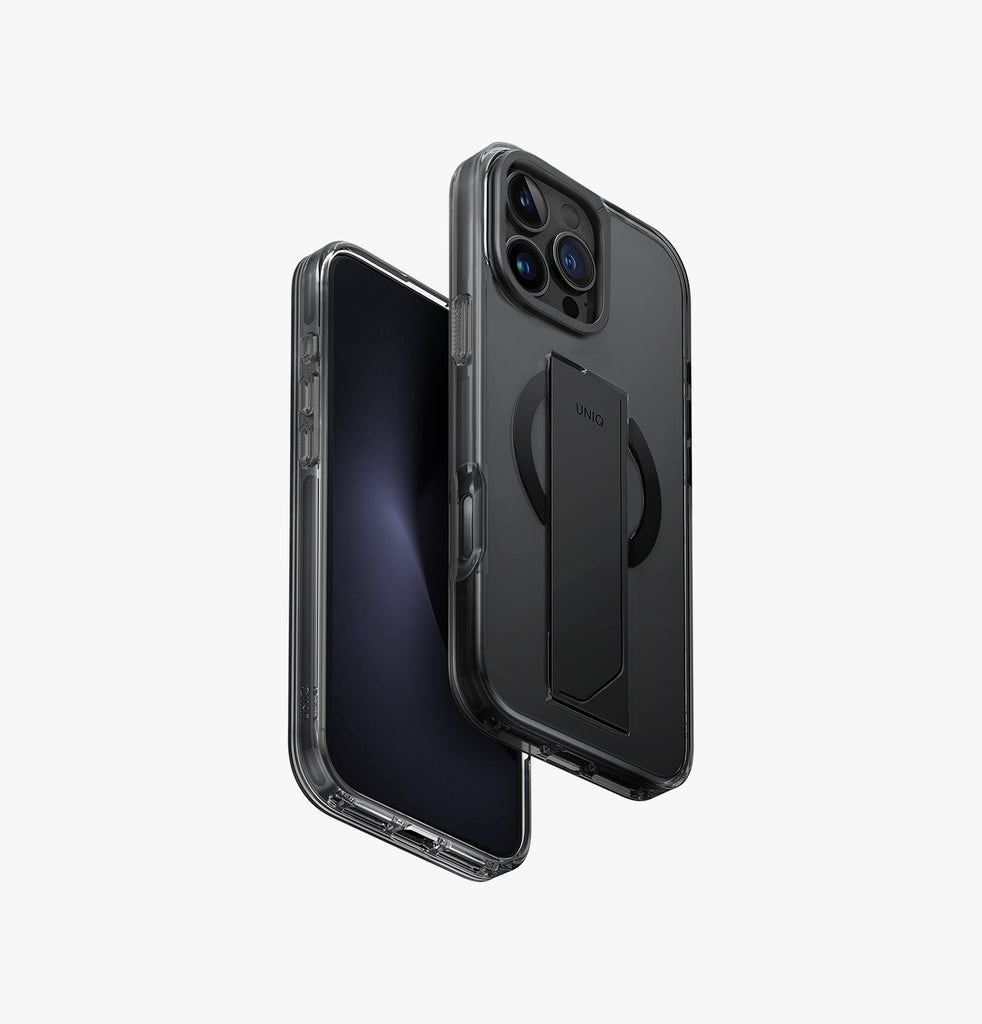 Etui Uniq Etui Heldro Max Iphone 16 Pro Max 6.9" Magclick Charging Schwarz/Schwarzer Rauch