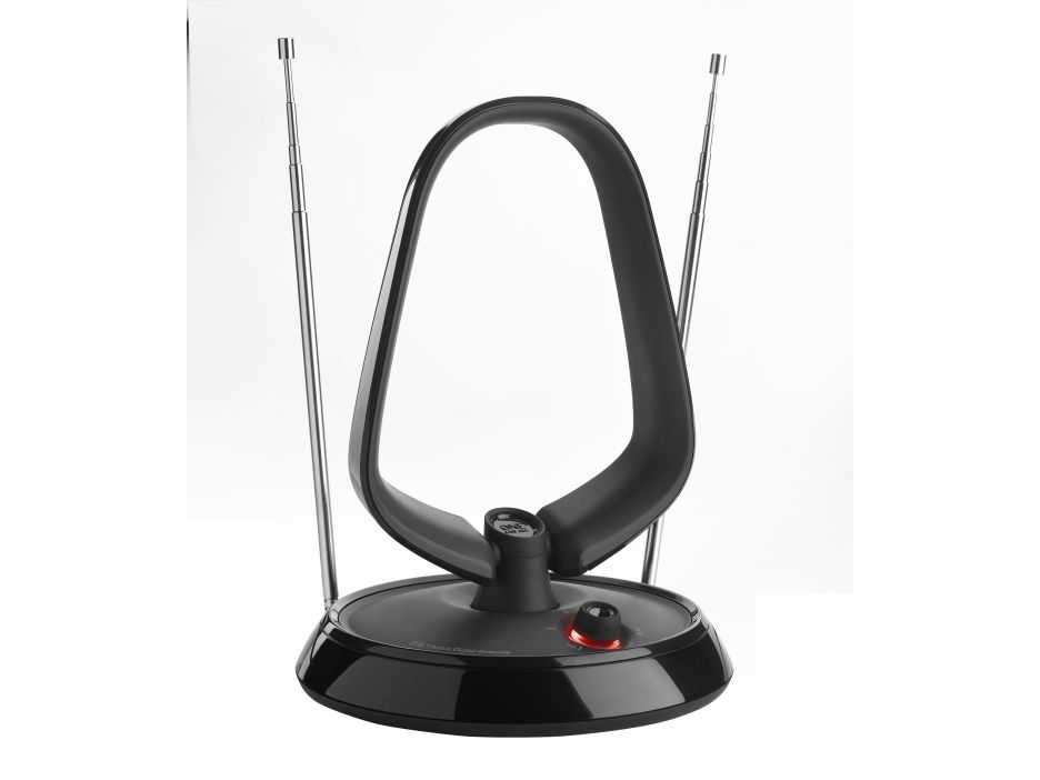 One For All Value Line DVB-T Indoor Antenne 5G, Drinnen, Schwarz, 1 m, DVB-T, DVB-T2, IEC male connector, VHF, UHF