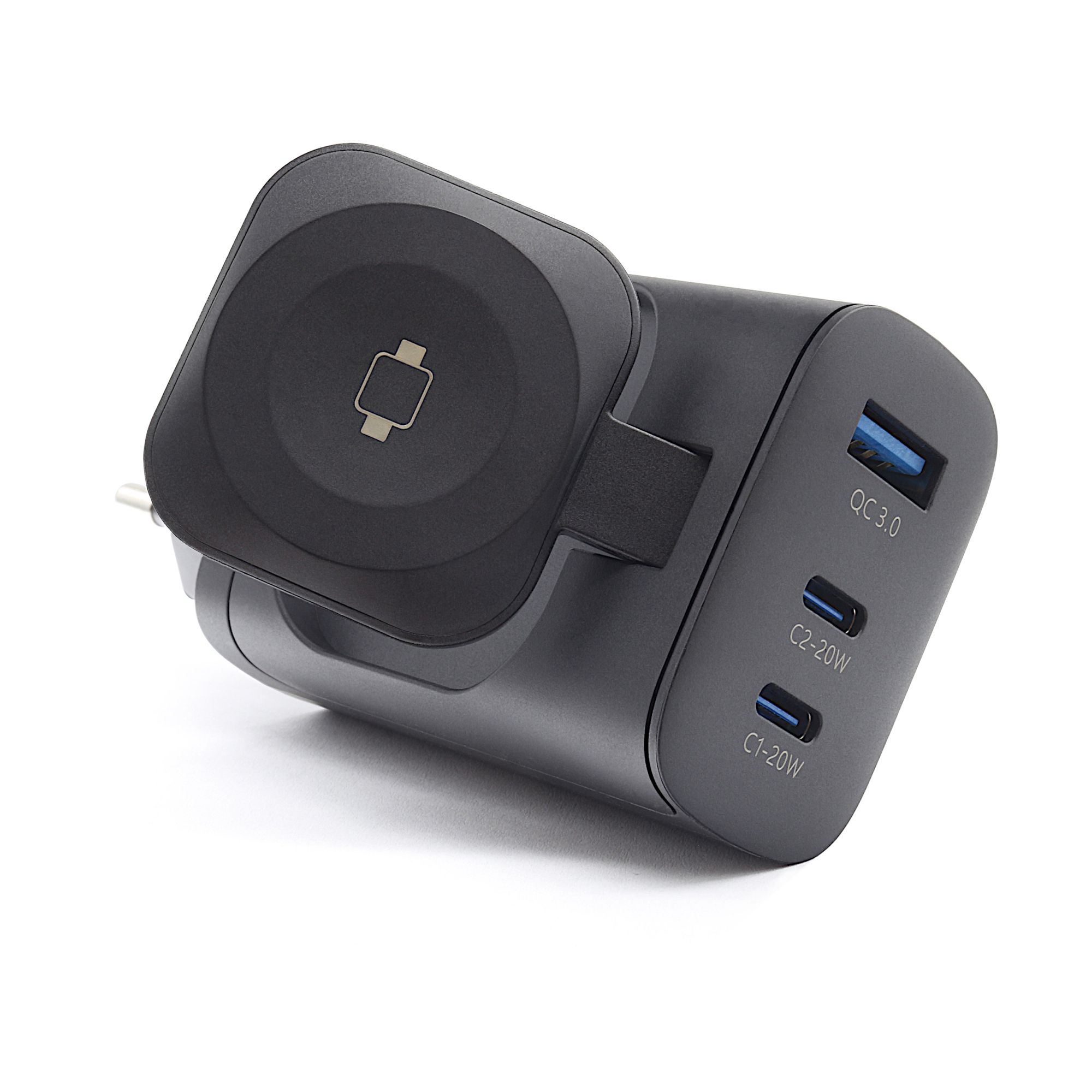 Realpower 450476, Drinnen, Ac, Kabelloses Aufladen, Schwarz