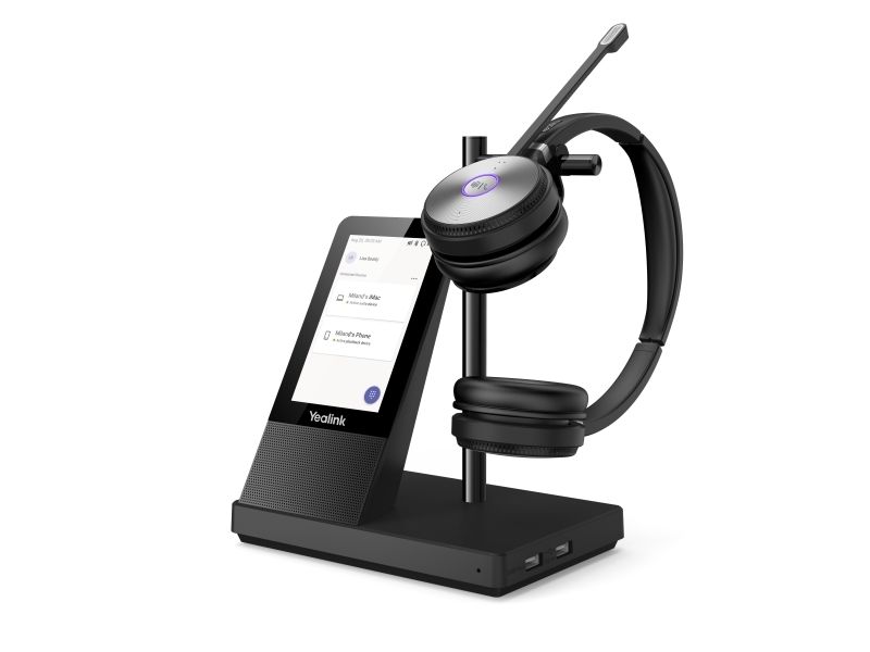 Yealink Wh66 Dual Teams, Kabellos, Büro/Callcenter, 20 - 20000 Hz, 127 G, Persönliches Audio-Konferenzsystem, Schwarz