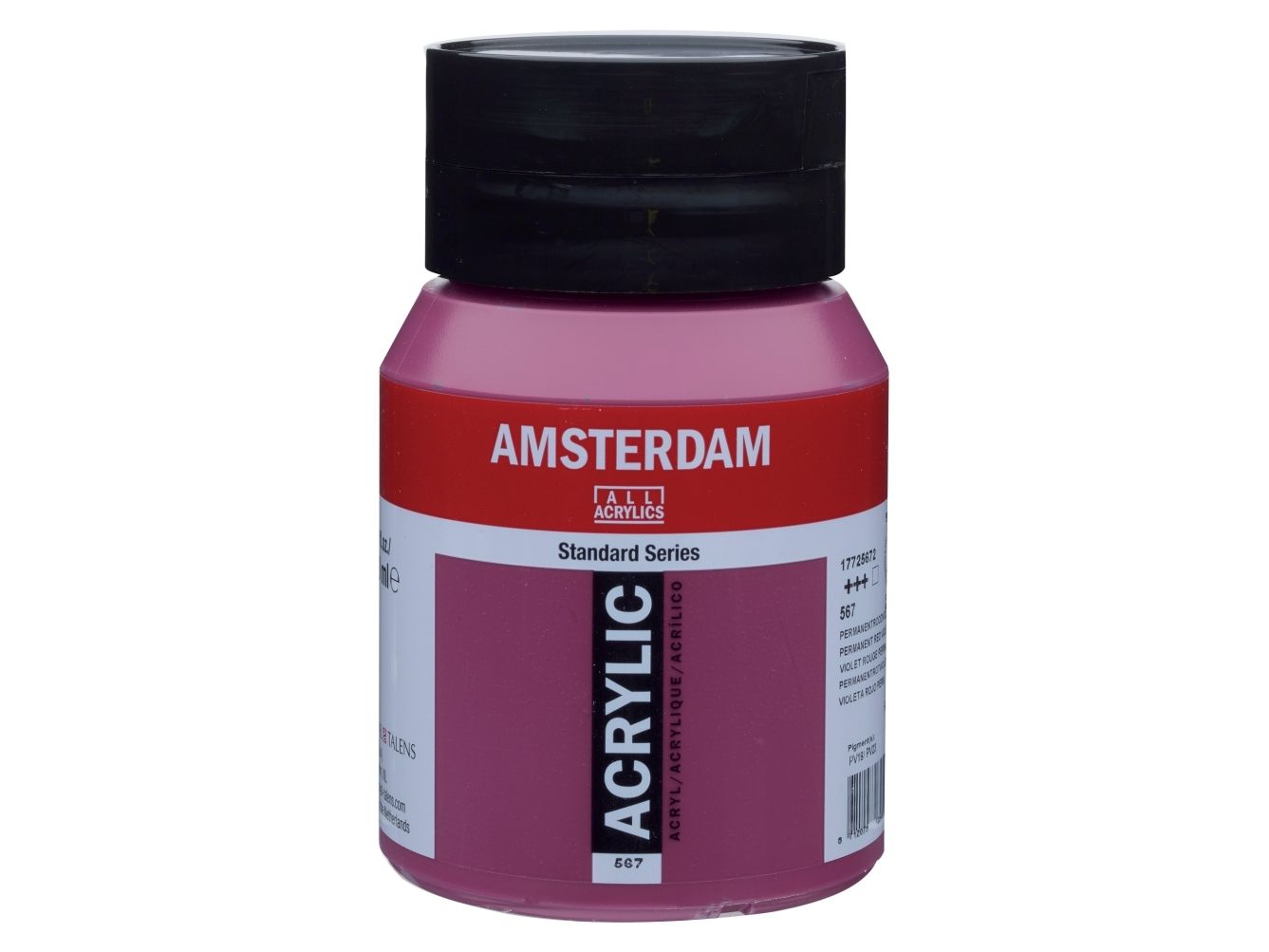 Amsterdam Standard Series Acrylic Jar 500 Ml Permanent Red Violet 567