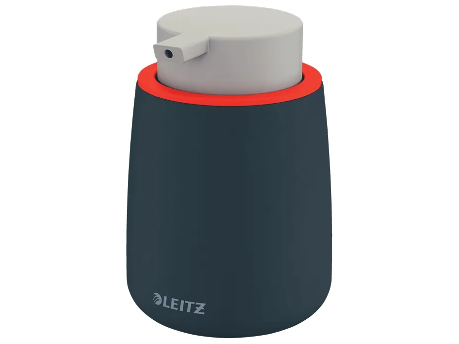 Leitz Cosy - Behållare för desinfektionsmedel/tvål - plast, keramik - sammetsgrå | Rengöring - Personlig vård - Tvål & dispensrar | GameStuff