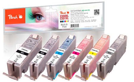 Peach Pi100-312, Foto Schwarz, Foto Zyan, Foto Grau, Foto Magenta, Fotogelb, 23 Ml, 13 Ml, Multipack