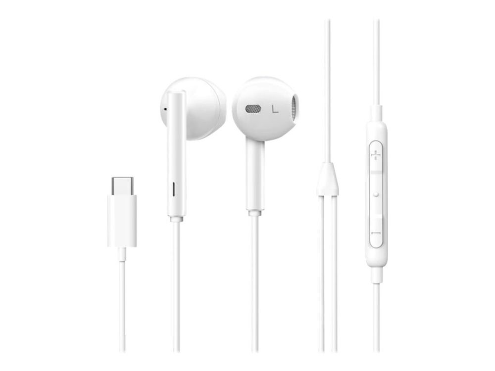 Estuff - Øreproptelefoner Med Mik. - Ørespids - Kablet - Lightning - Hvid - For Apple Iphone (Lightning)