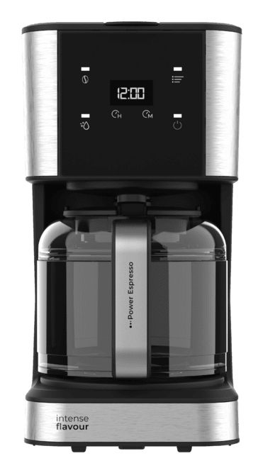 Cecotec Coffee 66 Drop & Touch, Espressomaschine, Gemahlener Kaffee, 950 W, Schwarz, Edelstahl