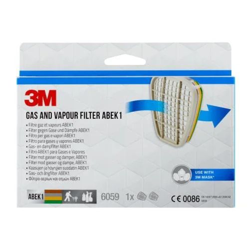 3M 7100141697, Gas- & Dampfkartusche, 2 Stück(E), Grau, 3M Halbmasken 6000, 6500 Und 7000 Serien