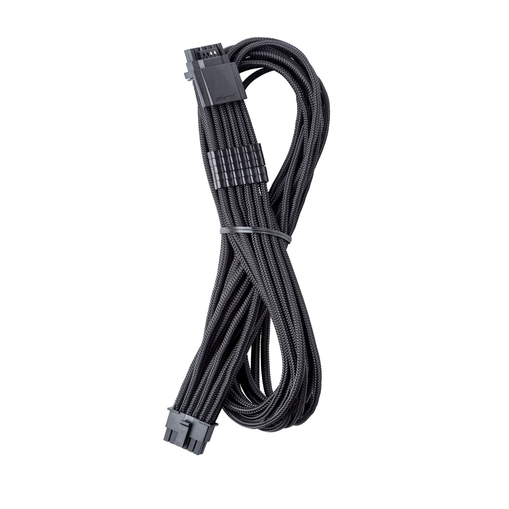 „CableMod Universal Pro ModMesh“ 16 kontaktų į 16 kontaktų jungiamasis kabelis, su apvalkalu, „StealthSense“ - juodas, 60 cm